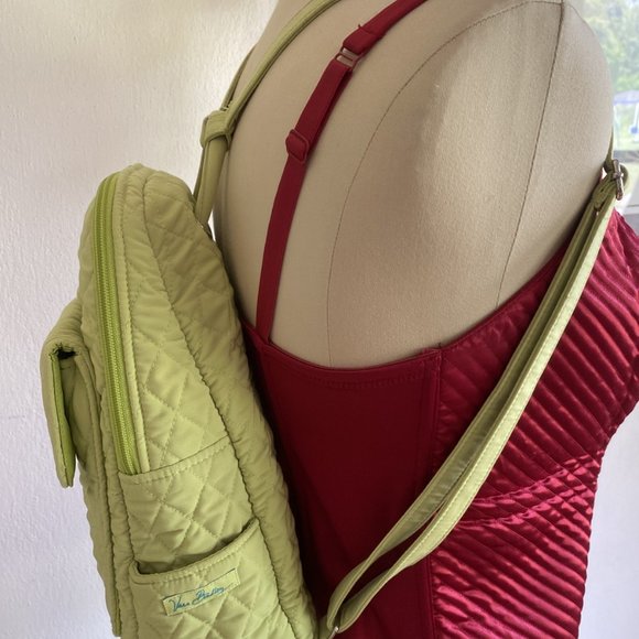 Vera Bradley Backpack Green Quilted - Picture 3 of 11